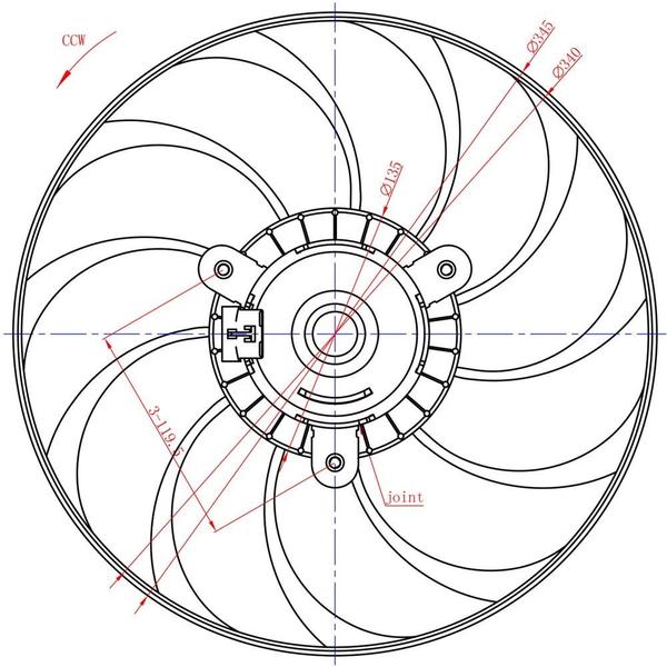 Imagem de Ventoinha eletroventilador ford ecosport / fiesta com ar 1.0 / 1.6 / 2.0 2002 em diante - procooler