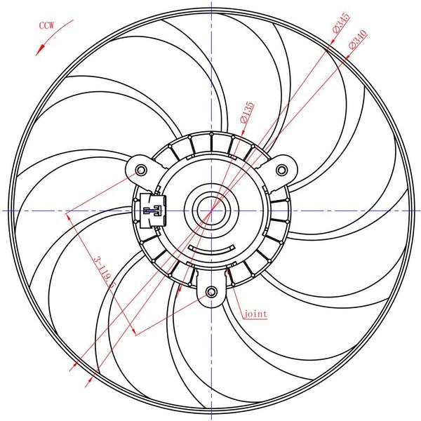 Imagem de Ventoinha Eletroventilador Ford Ecosport / Fiesta Com Ar 1.0