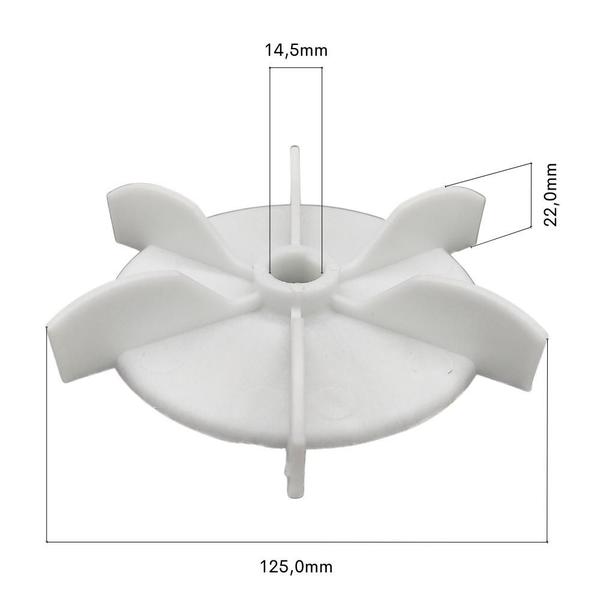 Imagem de Ventoinha Hélice Ventilador do Motor Compatível com Lavajato Karcher K5 Power Control 9.398-494.0