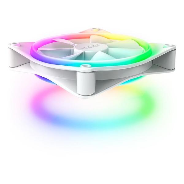 Imagem de Ventoinha NZXT F120RGB Duo, 120mm, Led RGB, Branco - RF-D12SF-W1