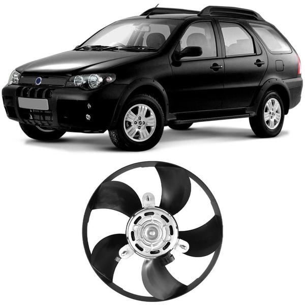 Ventoinha Radiador Palio Siena Strada 2002 a 2008 Com Ar Sem Ar Gauss GE1026 Imagem de Ventoinha Radiador Palio Siena Strada 2002 a 2008 Com Ar Sem Ar Gauss GE1026