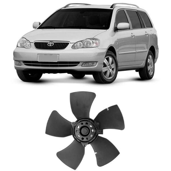 Imagem de Ventoinha Radiador Toyota Corolla Fielder 1.6 1.8 2002 a 2008 Com Ar Gauss GE1039