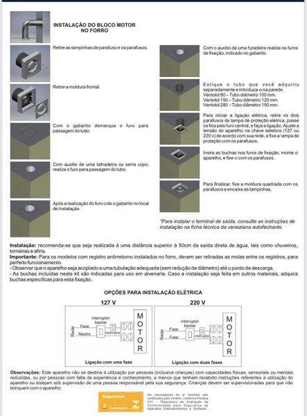 Imagem de Ventokit Exaustor New Classic M 280 Bivolt