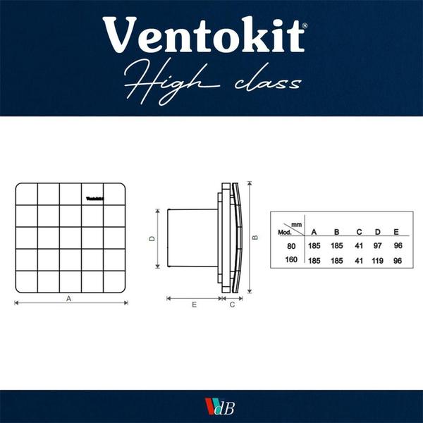 Imagem de Ventokit High Class C160 Bivolt - WDB