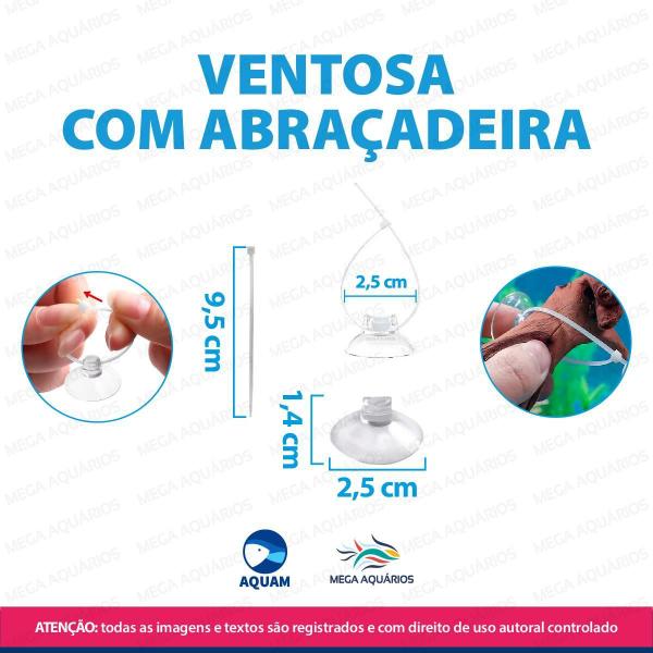 Imagem de Ventosa Com Abraçadeira Para Mangueira Água Ar Cabos