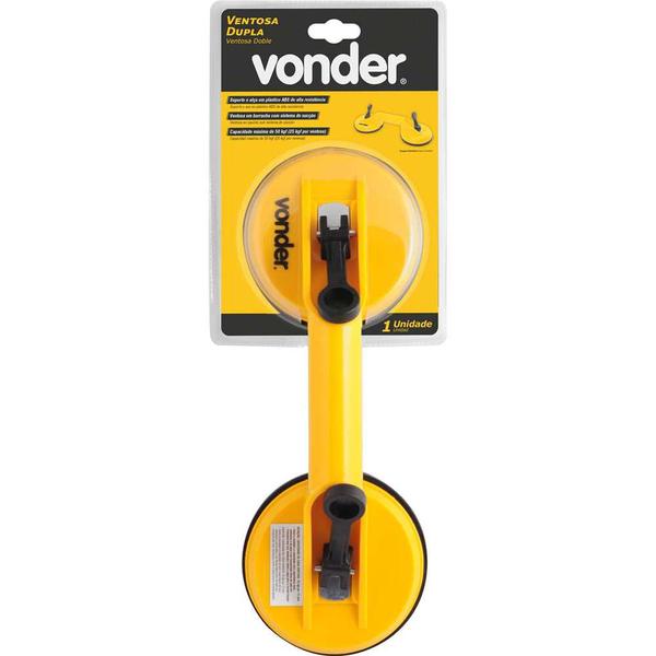 Imagem de Ventosa Dupla Puxador 118mm 50 Kg Vonder Profissional