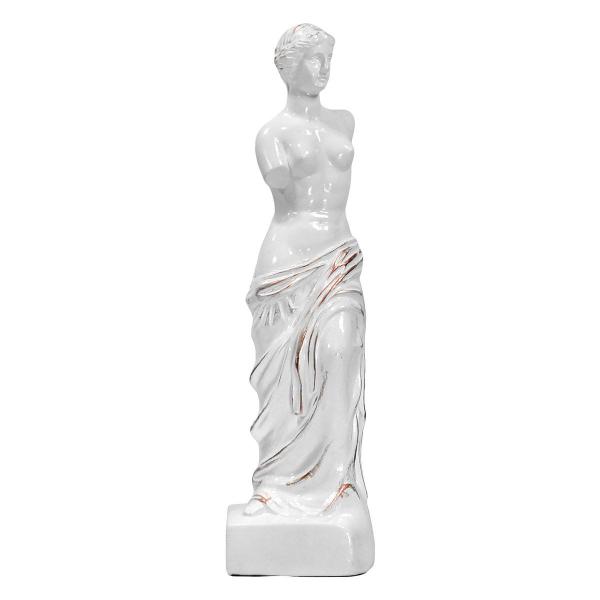 Imagem de Vênus De Milo Grega Escultura Enfeite Afrodite Branco Bronze