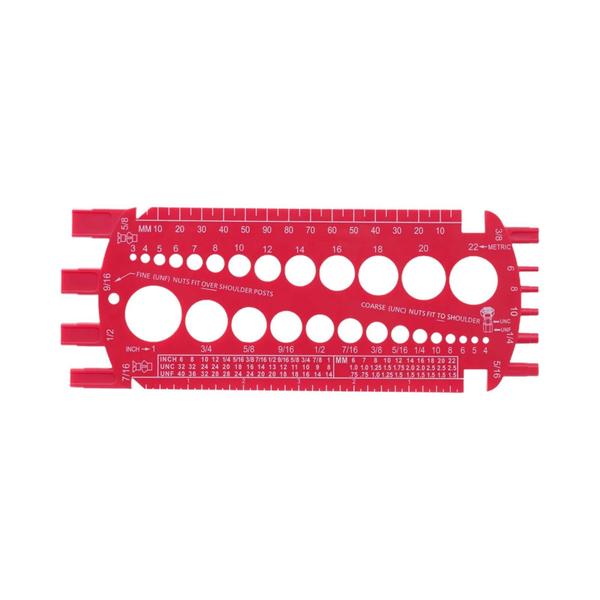 Imagem de Verificador de Rosca Métrica e Imperial - Ferramenta de Medição Portátil para Parafusos