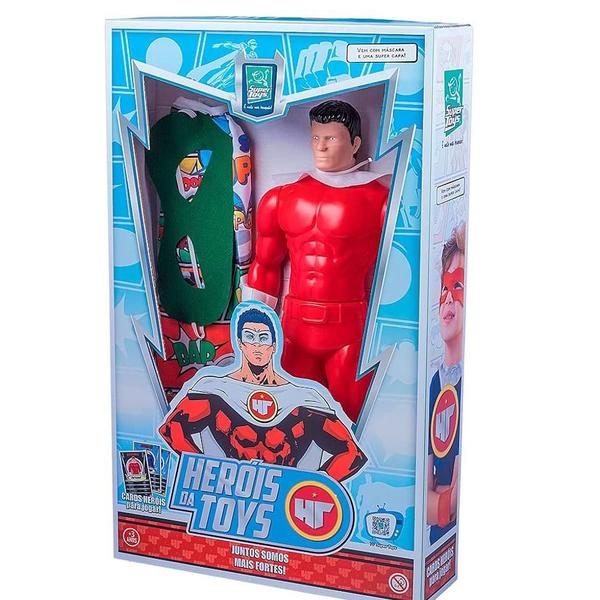 Imagem de Vermelho Heróis Com Capa E Máscara Criança - Super Toys 3