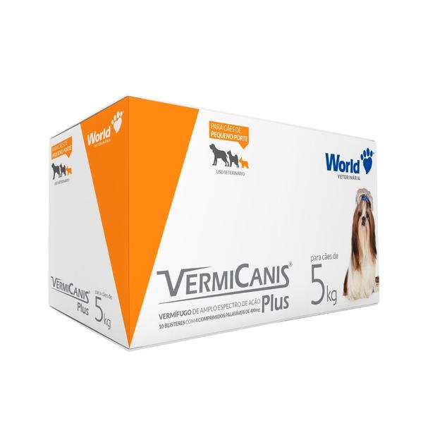 Imagem de Vermicanis 5kg 40 Comprimidos Display Vermífugo World