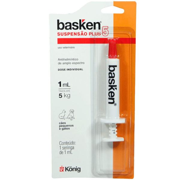 Imagem de Vermífugo Basken Suspensão Plus 5 könig 1ml