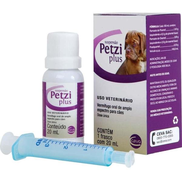 Imagem de Vermifugo Ceva Petzi Plus Suspensão - 20 mL