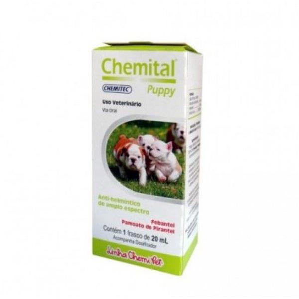 Imagem de Vermifugo chemital puppy 20ml c/ dosador caes filhote adulto