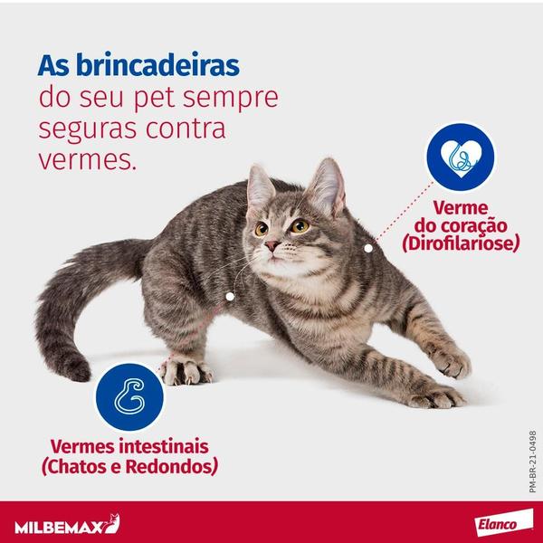 Imagem de Vermifugo Elanco Milbemax FC para Gatos de 2 Kg a 8 Kg - 2 Comprimidos