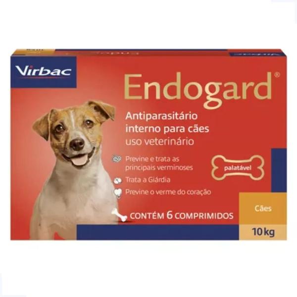 Imagem de Vermífugo Endogard Para Cães Até 10kg Com 6 Comp - Virbac