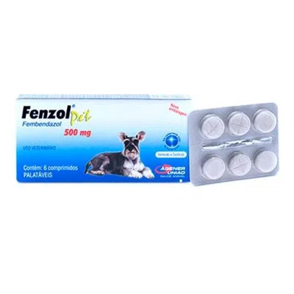 Imagem de Vermífugo Fenzol Pet 500 mg 6 comprimidos