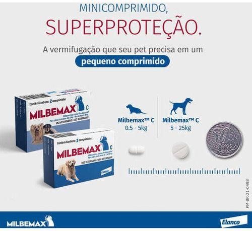 Imagem de Vermifugo Milbemax Para Cães De 5 A 25kg C/ 2 Comprimidos