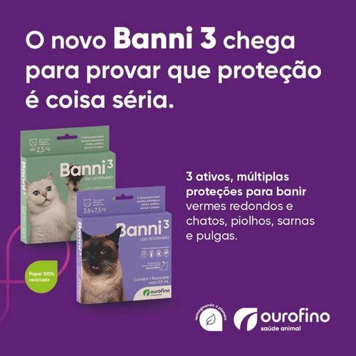 Imagem de Vermífugo Para Gatos Banni 3 Ouro Fino 90ml