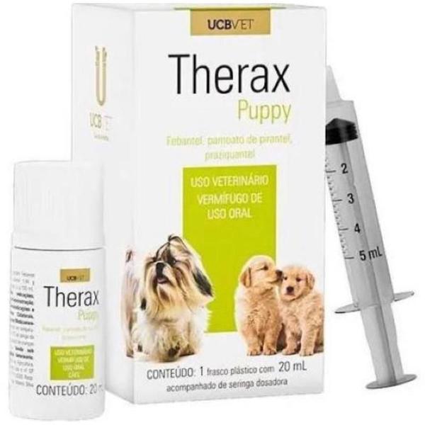 Imagem de Vermífugo Therax Puppy para Cães Filhotes 20ml UCB Vet