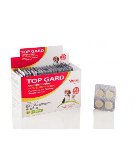 Imagem de Vermífugo Top Gard Display 660mg 25X4cp para Cães e Gatos  - Vansil