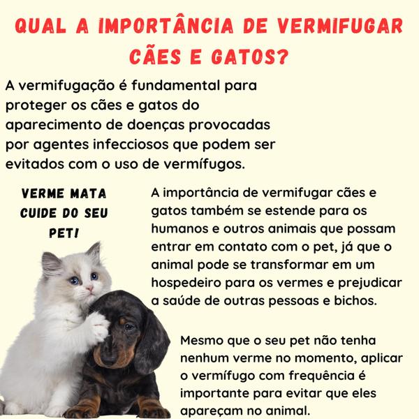 Imagem de Vermitril Anti Carrapatos, Vermes, Pulgas E Sarnas - 12 Comp Mastigáveis P 15kg Cada - sabor Carne