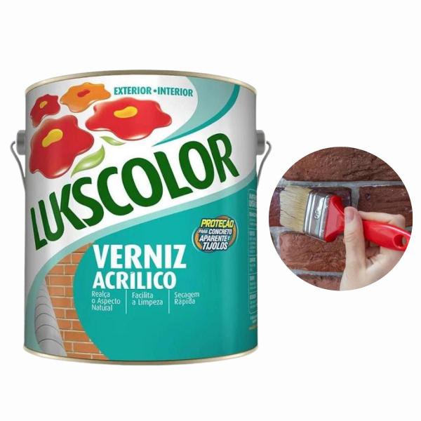 Imagem de Verniz Acrílico Premium Plus Base Água Tijolo 3,6l Lukscolor