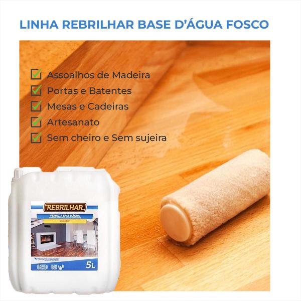 Imagem de Verniz Classic Base D Água Fosco Rebrilhar 05 Lts