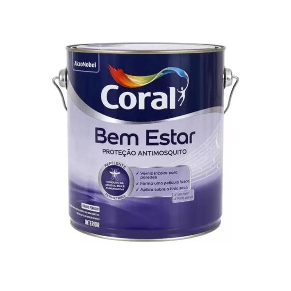 Imagem de Verniz Coral Bem Estar Proteção Antimosquito Incolor 3,6L 