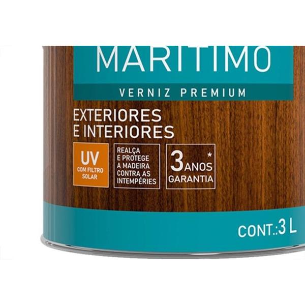 Imagem de Verniz Hyperlack Maritimo Fosco Incolor 3L