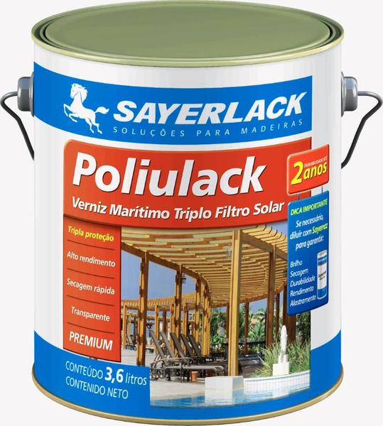 Imagem de Verniz inc acet 3,6l maritimo poliulack sayer 2301