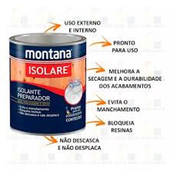 Imagem de Verniz Isolante Madeira Gesso Incolor Isolare 3,6L Montana Madeira Fundo Preparador