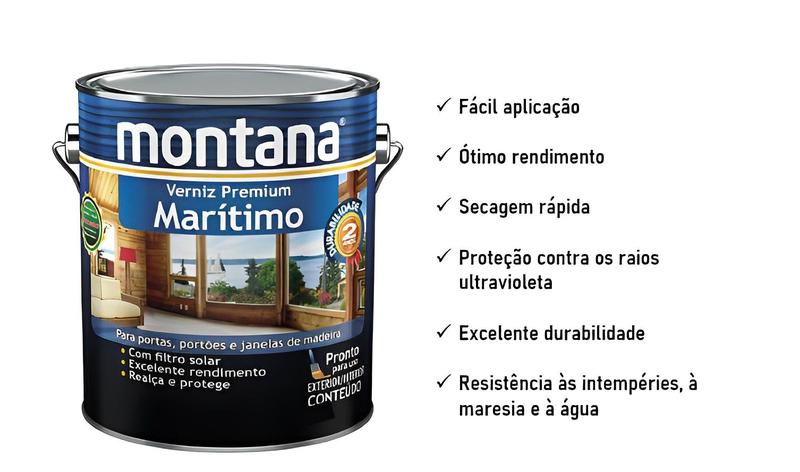 Imagem de Verniz Marítimo Natural 3,6l - Montana