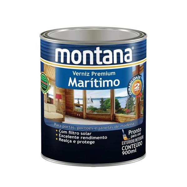 Imagem de Verniz Marítimo Premium Natural 900ml Montana