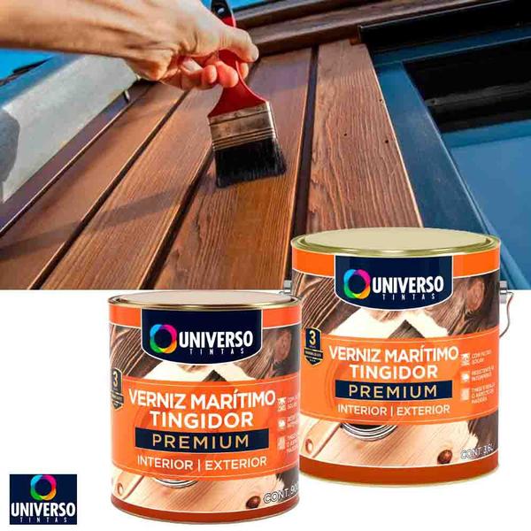 Imagem de Verniz Maritimo Tingidor Premium Brilhante Imbuia Universo 900ml 