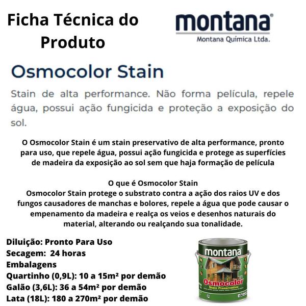 Imagem de Verniz Montana Osmocolor Stain Preservativo Natural UV GOLD 3,6L