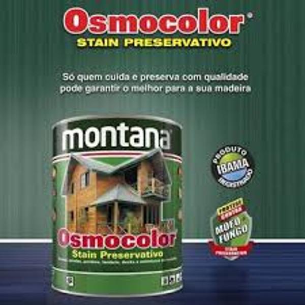 Imagem de Verniz Osmocolor Stain Branco Neve Acetinado 900ml Montana Madeira