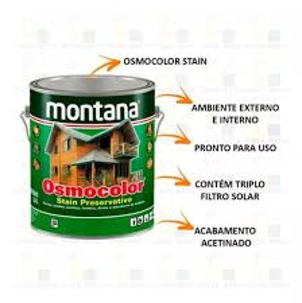 Imagem de Verniz Osmocolor Stain Castanheira Acetinado 3,6L Montana Madeira