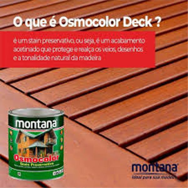 Imagem de Verniz Osmocolor Stain Castanho UV Deck Acetinado 3,6L Montana Madeira