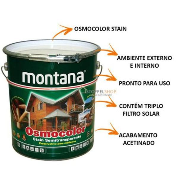 Imagem de Verniz Osmocolor Stain Cedro Acetinado 3,6L Montana Madeira