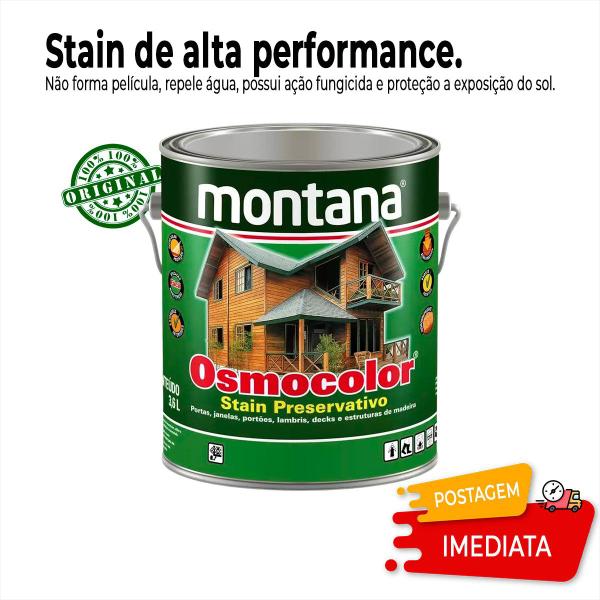 Imagem de Verniz Osmocolor Stain Madeira Pronto Uso 3,6l - Cores