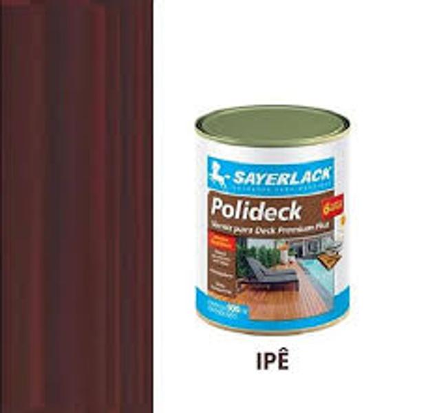 Imagem de Verniz para Deck Premium Polideck Ipê Semibrilho 3,6L Sayerlack Madeira