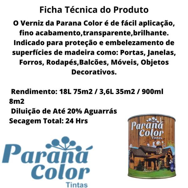 Imagem de Verniz Parana Color Brilhante Imbuia 3,6L