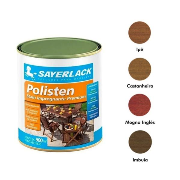 Imagem de Verniz Polisten Sayerlack Stain 900ml Madeira