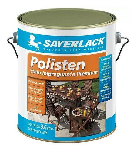 Imagem de Verniz Polisten Sayerlack Stain Transparente 3,6l Madeira