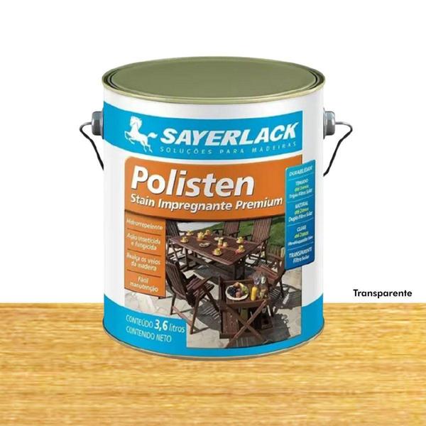 Imagem de Verniz Polisten Sayerlack Stain Transparente 3,6l Madeira