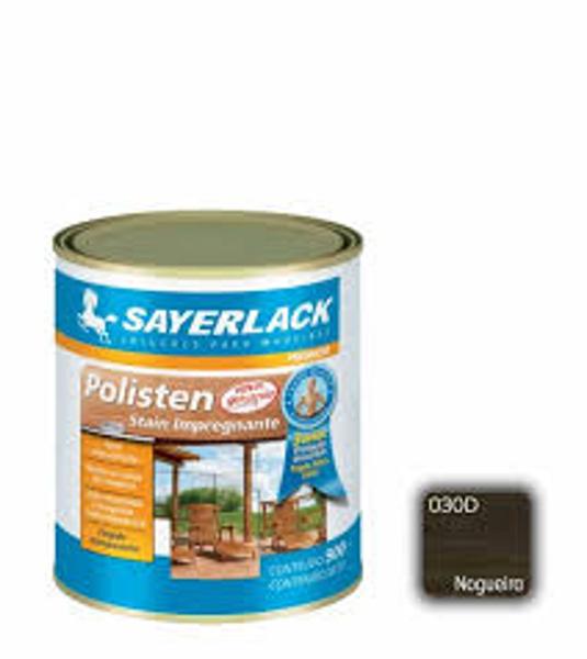 Imagem de Verniz Polisten Stain Nogueira Acetinado 900ml Sayerlack Madeira