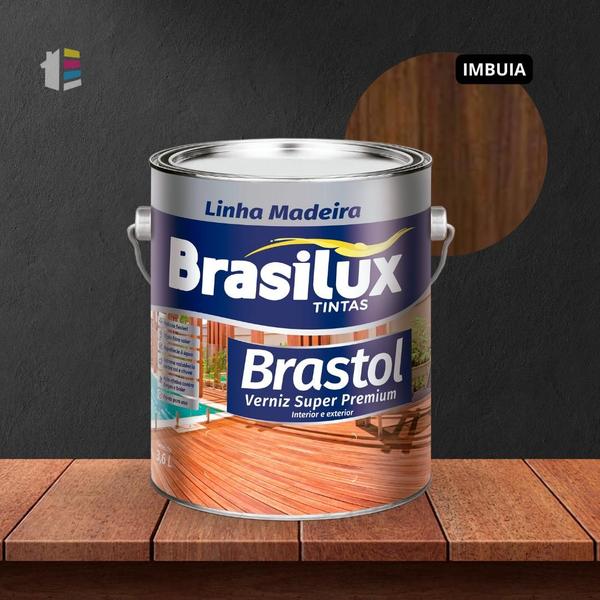 Imagem de Verniz Premium Brilhante Brastol Imbuia 3,6L