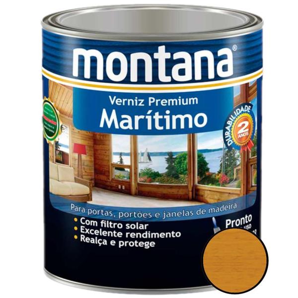 Imagem de Verniz Premium Marítimo 3,6 Litros Acetinado - 33C550520 - MONTANA