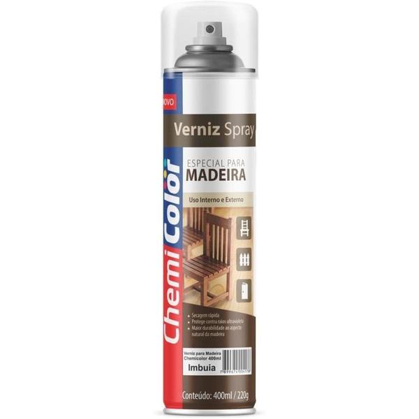 Imagem de Verniz Spray Especial Acabamento Madeira Cor Imbuia 400ml