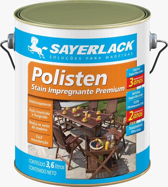 Imagem de Verniz Stain Polisten 3,6L Transparente Sayerlack